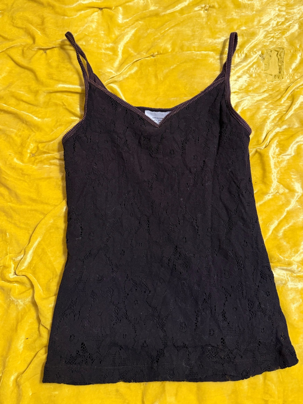 LOFT Brown Lace Tanktop